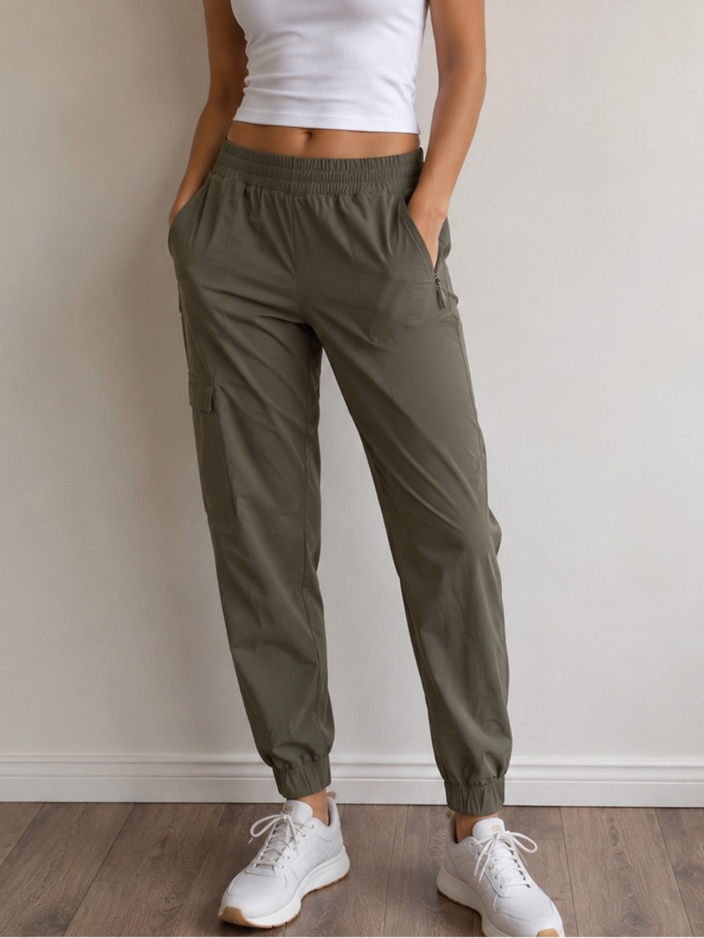 Columbia Olive Green Track Jogger Pants